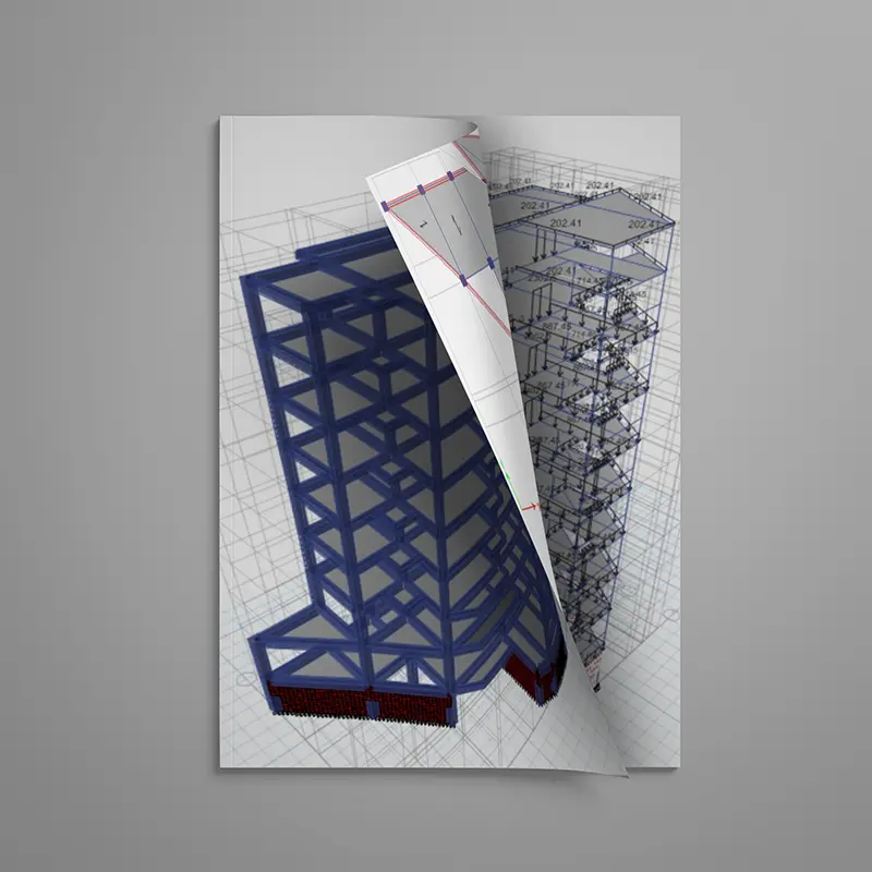 دفترچه محاسبات سازه بتنی ساختمان ده طبقه | فایل آماده ارائه به نظام مهندسی